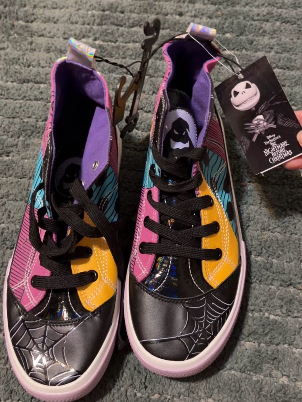 The Nightmare Before Christmas Colorblock High-Top Sneakers